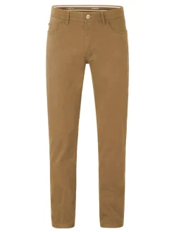 Redpoint Herren 5-Pocket Hose - MONTREAL Straight Fit in beige