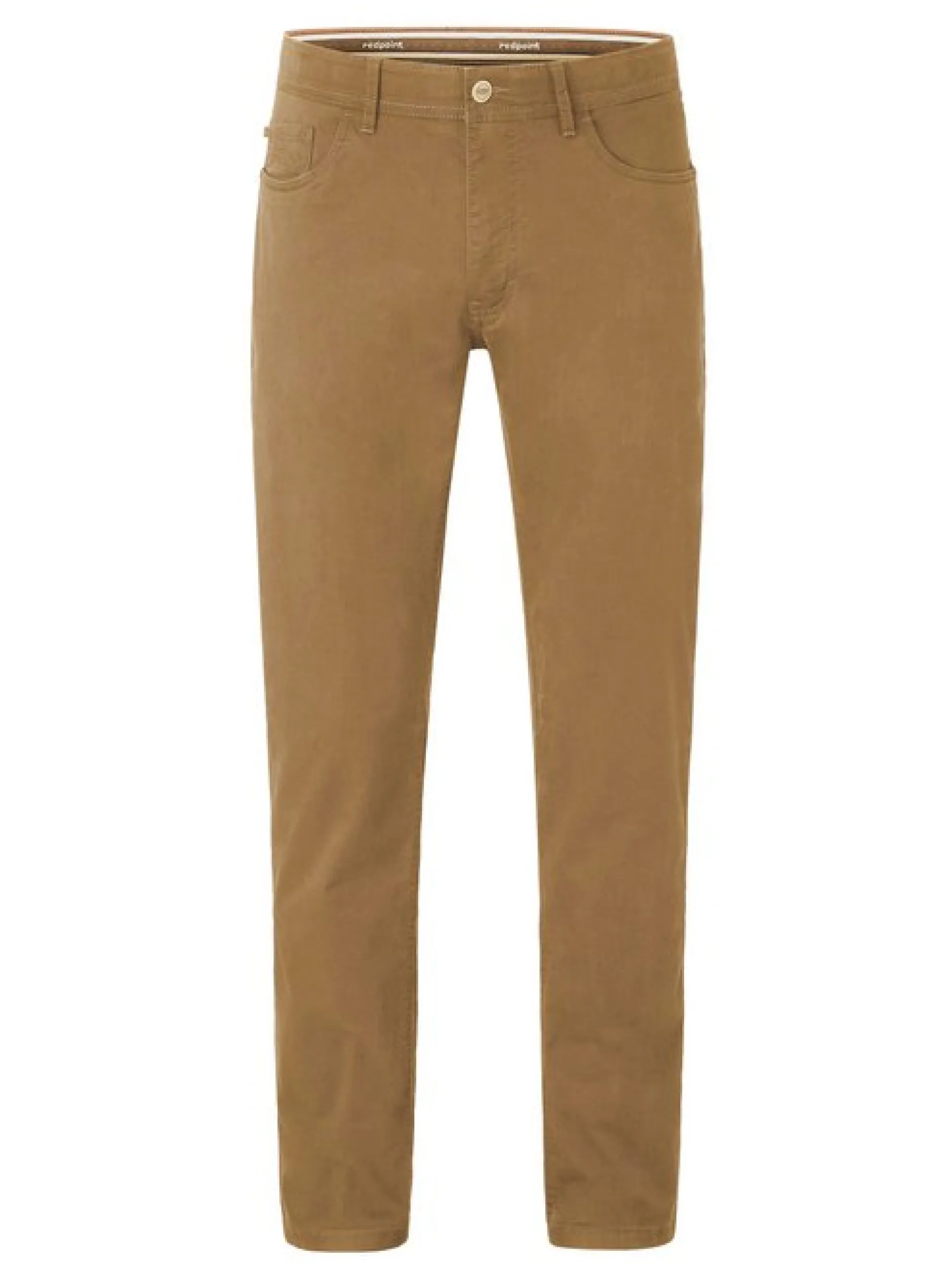 Redpoint Herren 5-Pocket Hose - MONTREAL Straight Fit in beige