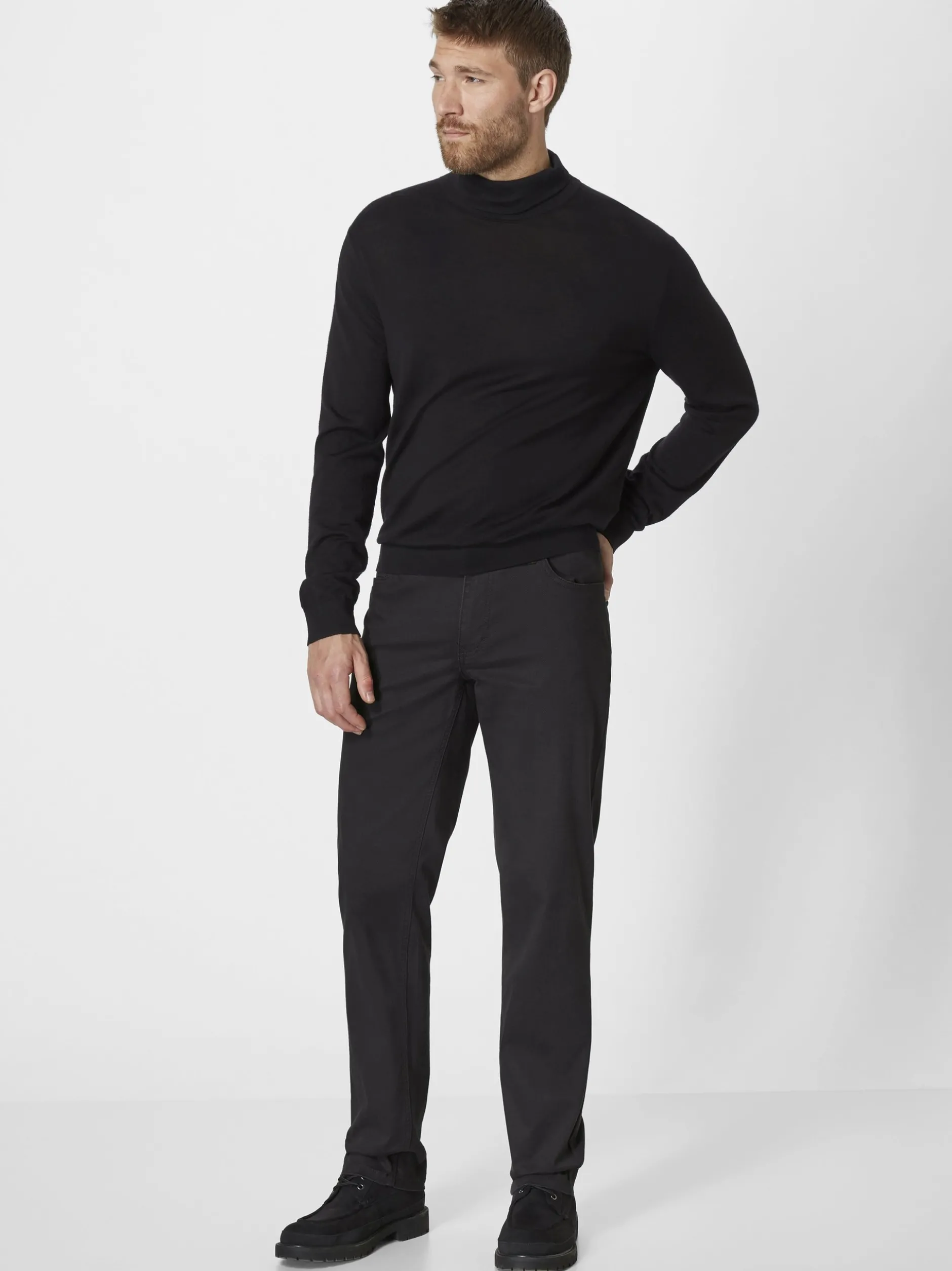 Redpoint Herren 5-Pocket Hose - MONTREAL Straight Fit in anthrazit