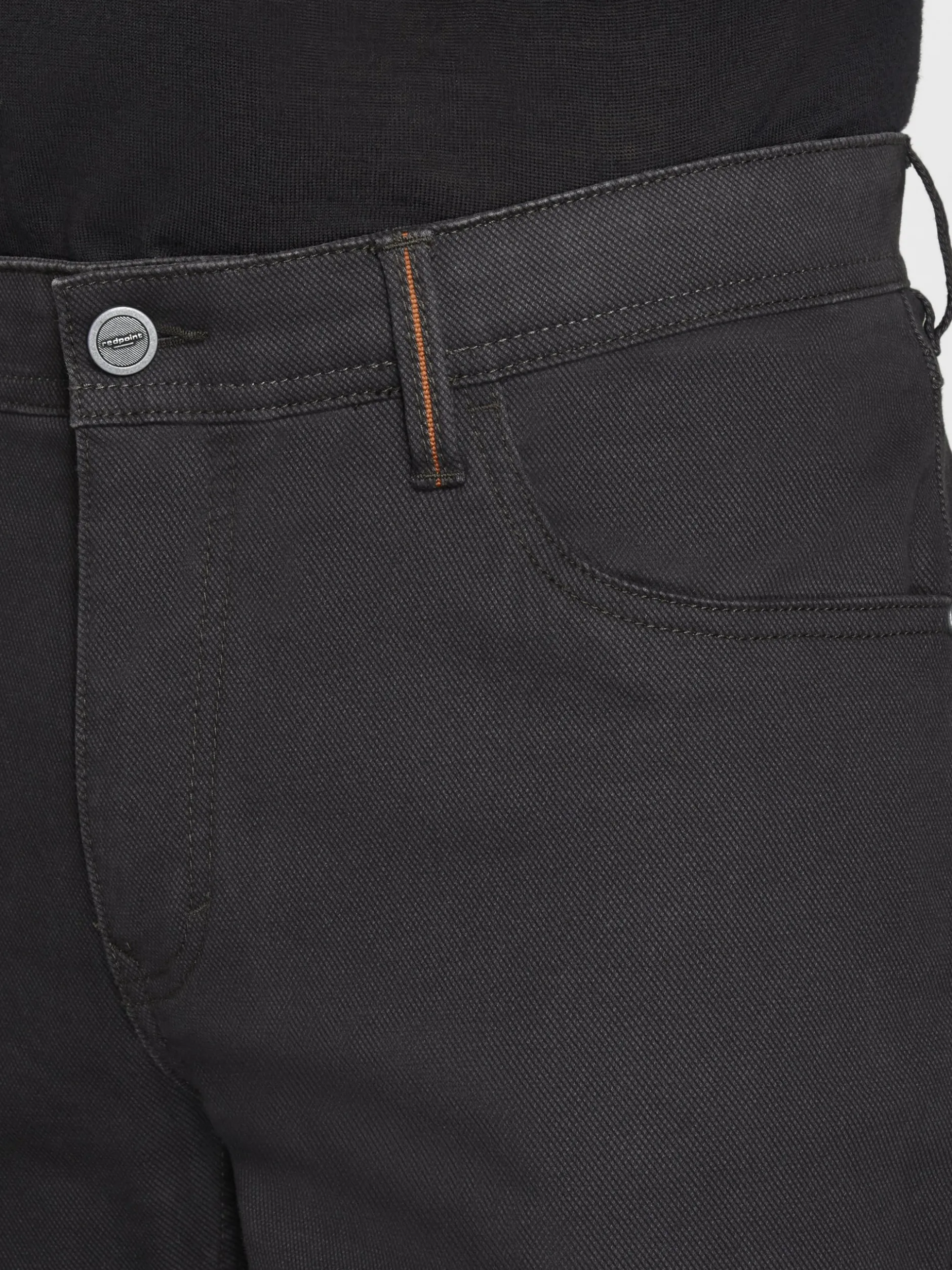 Redpoint Herren 5-Pocket Hose - MONTREAL Straight Fit in anthrazit