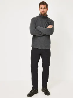 Redpoint Herren 5-Pocket Hose - MILTON Straight Fit in anthrazit