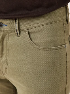 Redpoint Herren 5-Pocket Hose - MONTREAL Straight Fit in oliv