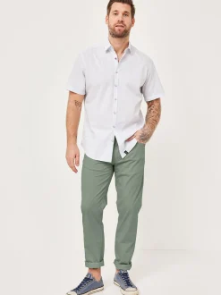 Redpoint Herren 5-Pocket Hose - MILTON Straight Fit in grün