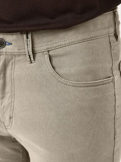 Redpoint Herren 5-Pocket Hose - MONTREAL Straight Fit in kitt
