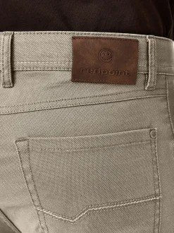 Redpoint Herren 5-Pocket Hose - MONTREAL Straight Fit in kitt