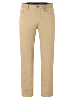 Redpoint Herren 5-Pocket Hose - MONTREAL Straight Fit in beige