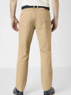 Redpoint Herren 5-Pocket Hose - MONTREAL Straight Fit in beige