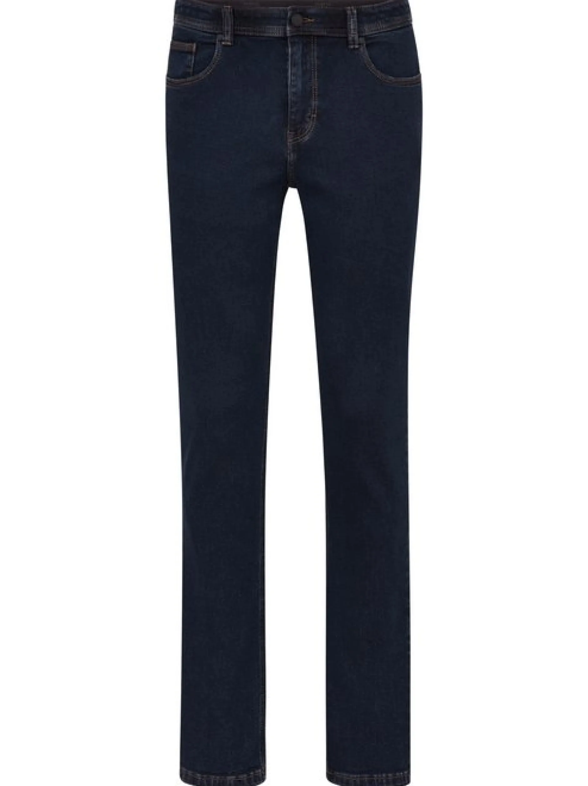 Redpoint Herren 5-Pocket Jeans - TORONTO Straight Fit in dark stone