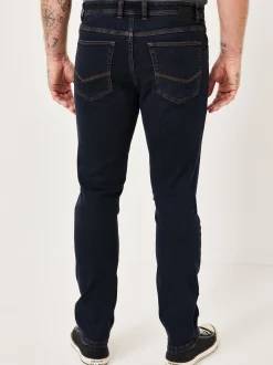 Redpoint Herren 5-Pocket Jeans - TORONTO Straight Fit in dark stone