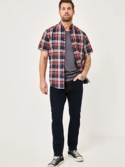 Redpoint Herren 5-Pocket Jeans - TORONTO Straight Fit in dark stone