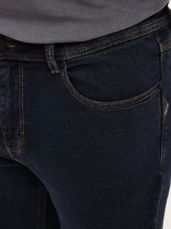 Redpoint Herren 5-Pocket Jeans - TORONTO Straight Fit in dark stone