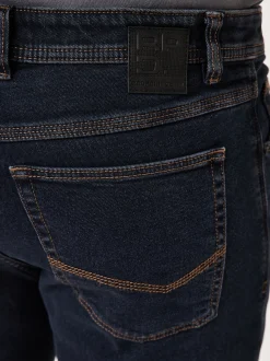 Redpoint Herren 5-Pocket Jeans - TORONTO Straight Fit in dark stone