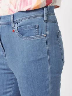 Relaxed Damen Capri in blau - Länge: knielang