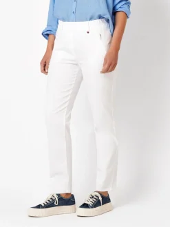 Relaxed Damen Hose - Alice Slim 7/8 in weiß
