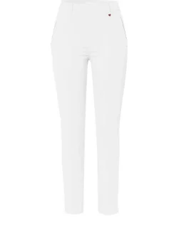Relaxed Damen Hose - Alice Slim 7/8 in weiß