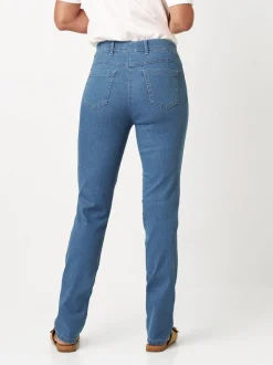Relaxed Damen Hose - Alice Slim in blau - Länge: lang