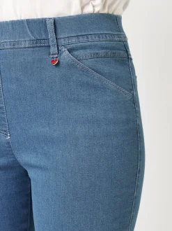 Relaxed Damen Hose - Alice Slim in blau - Länge: lang