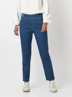 Relaxed Damen Hose - Alice Slim 7/8 in blau