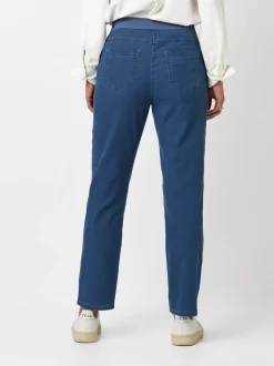 Relaxed Damen Hose - Alice Slim 7/8 in blau