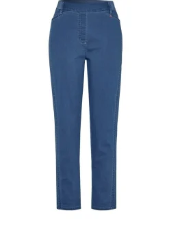 Relaxed Damen Hose - Alice Slim 7/8 in blau