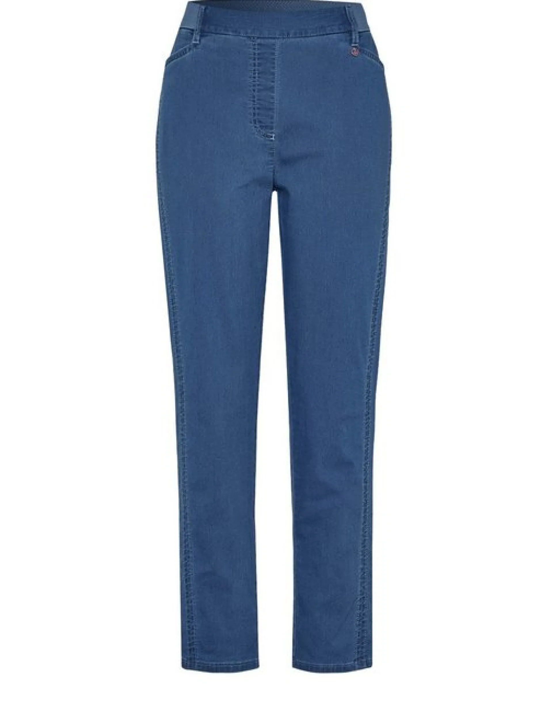 Relaxed Damen Hose - Alice Slim 7/8 in blau