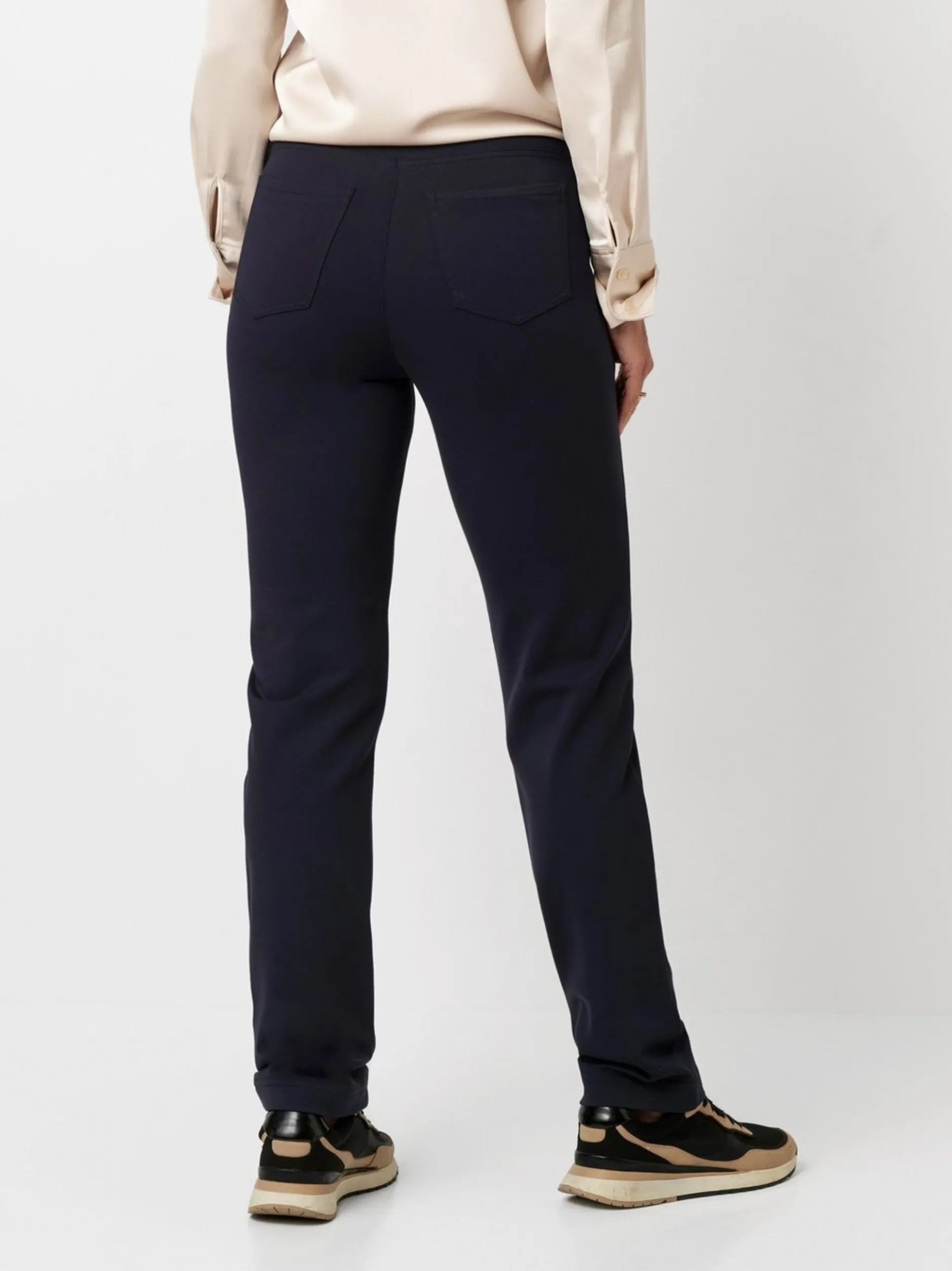 Relaxed Damen Hose - Alice Slim in blau - Länge: lang