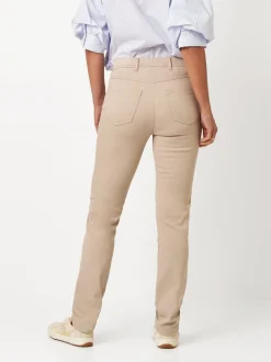 Relaxed Damen Hose - Alice Slim in sand - Länge: lang