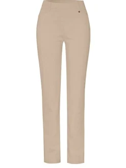 Relaxed Damen Hose - Alice Slim in sand - Länge: lang