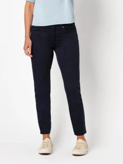 Relaxed Damen Hose in blau - Länge: mittel
