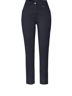 Relaxed Damen Hose in blau - Länge: mittel