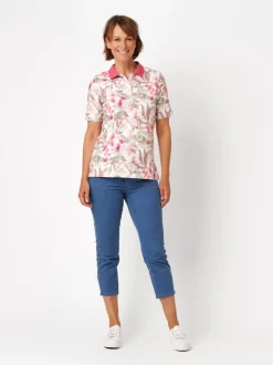 Relaxed Damen Hose - Meine beste Freundin 3/4 in blau