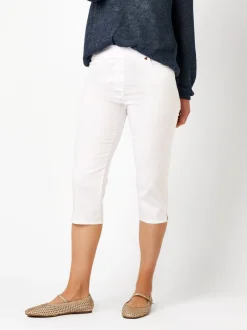 Relaxed Damen Hose - My Darling Capri in weiß