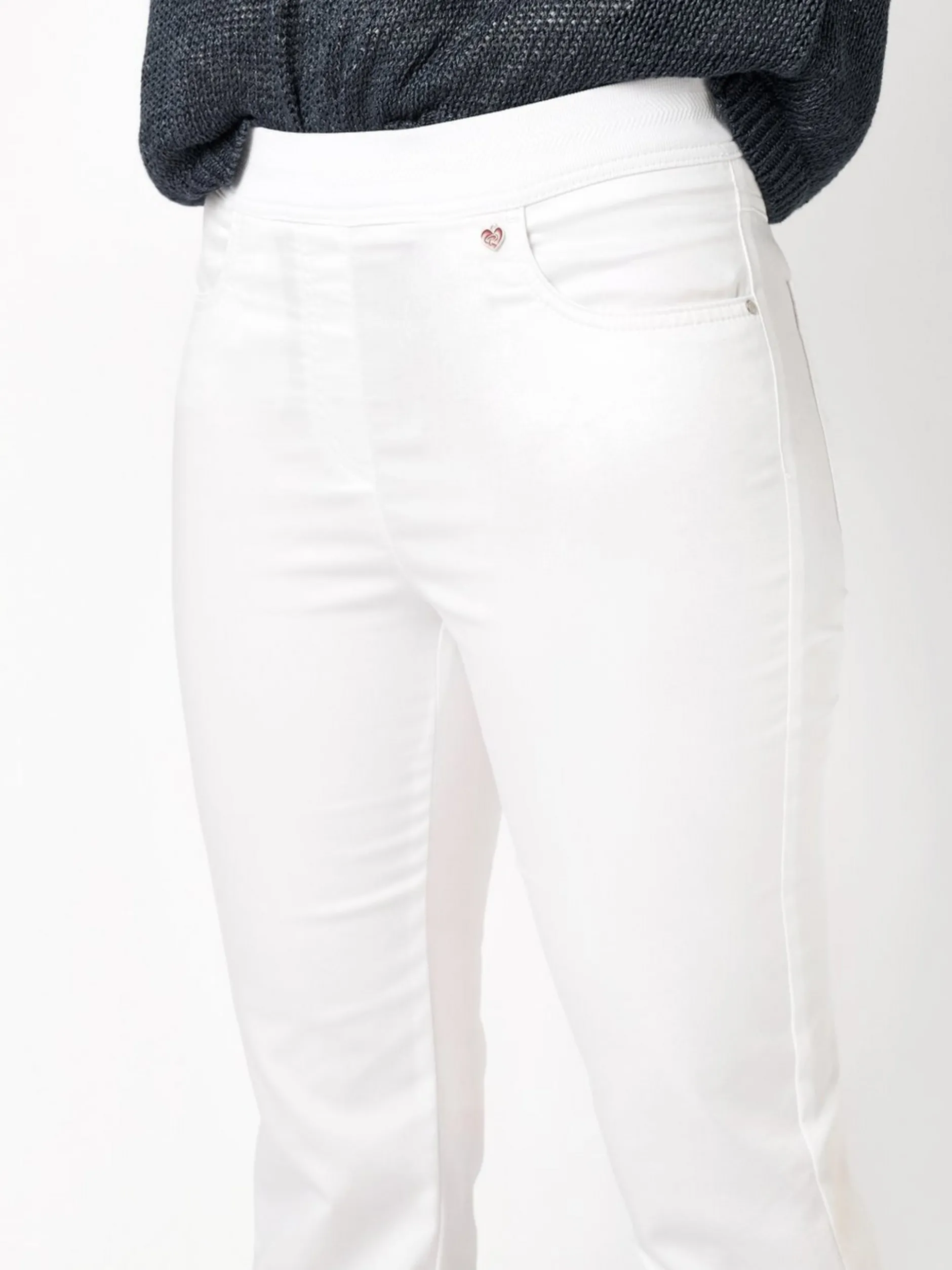 Relaxed Damen Hose - My Darling Capri in weiß