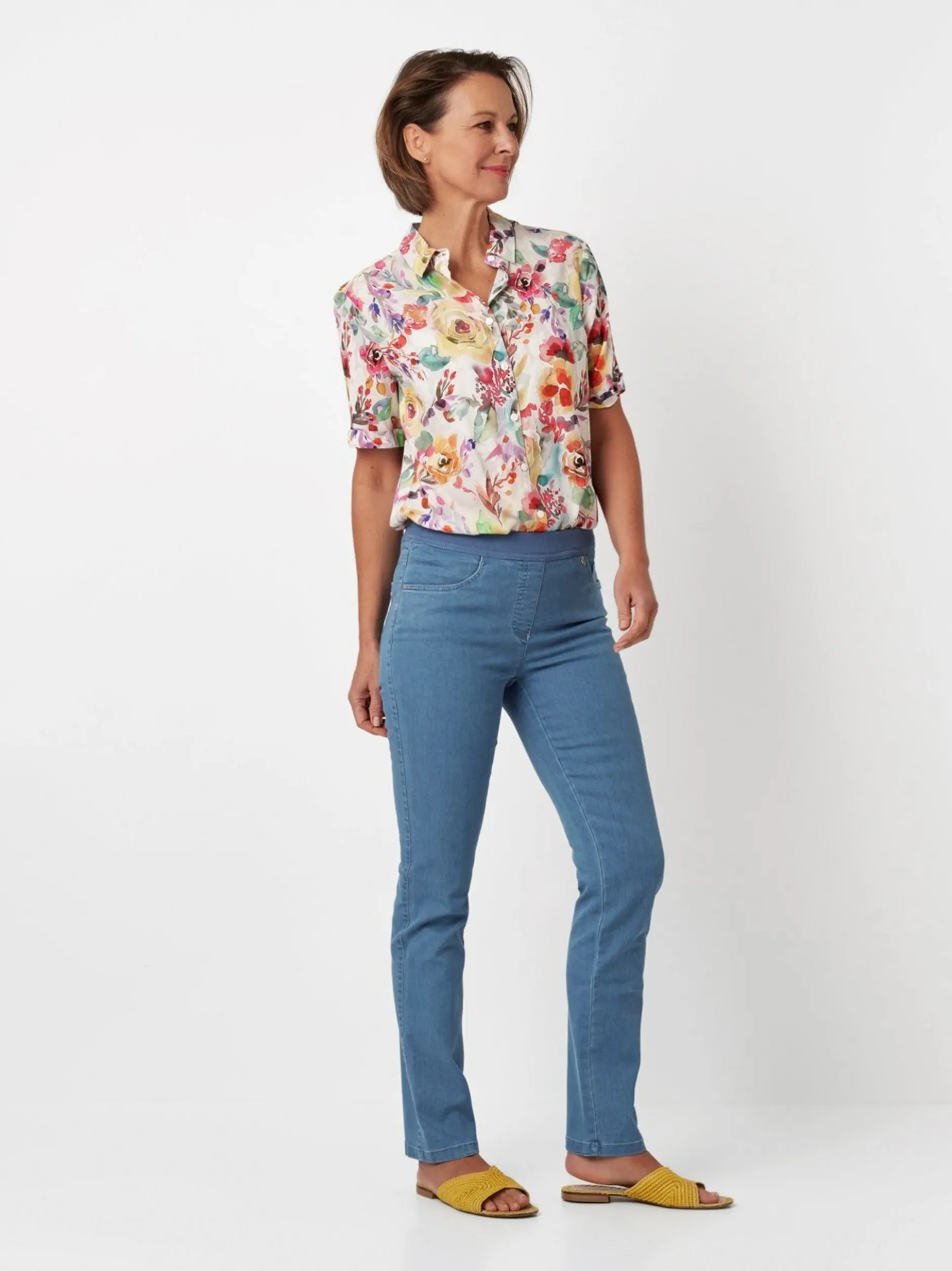 Relaxed Damen Hose - My Darling Slim in blau