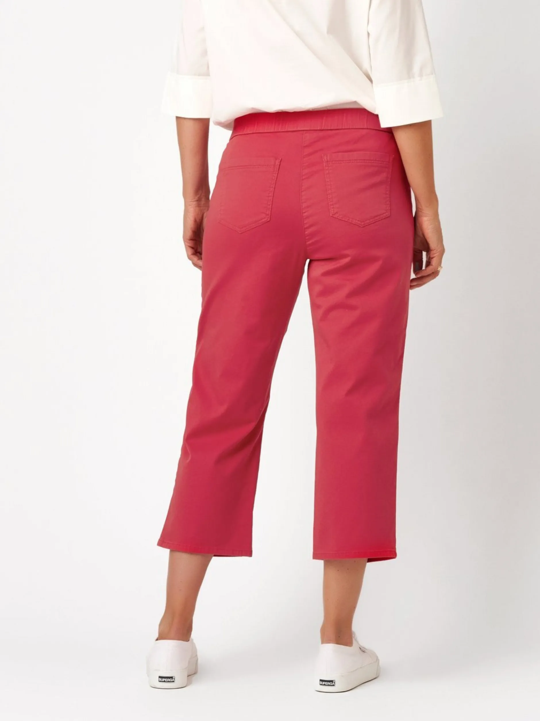 Relaxed Damen Hose - Scarlet 3/4 in pink - Länge: mittel
