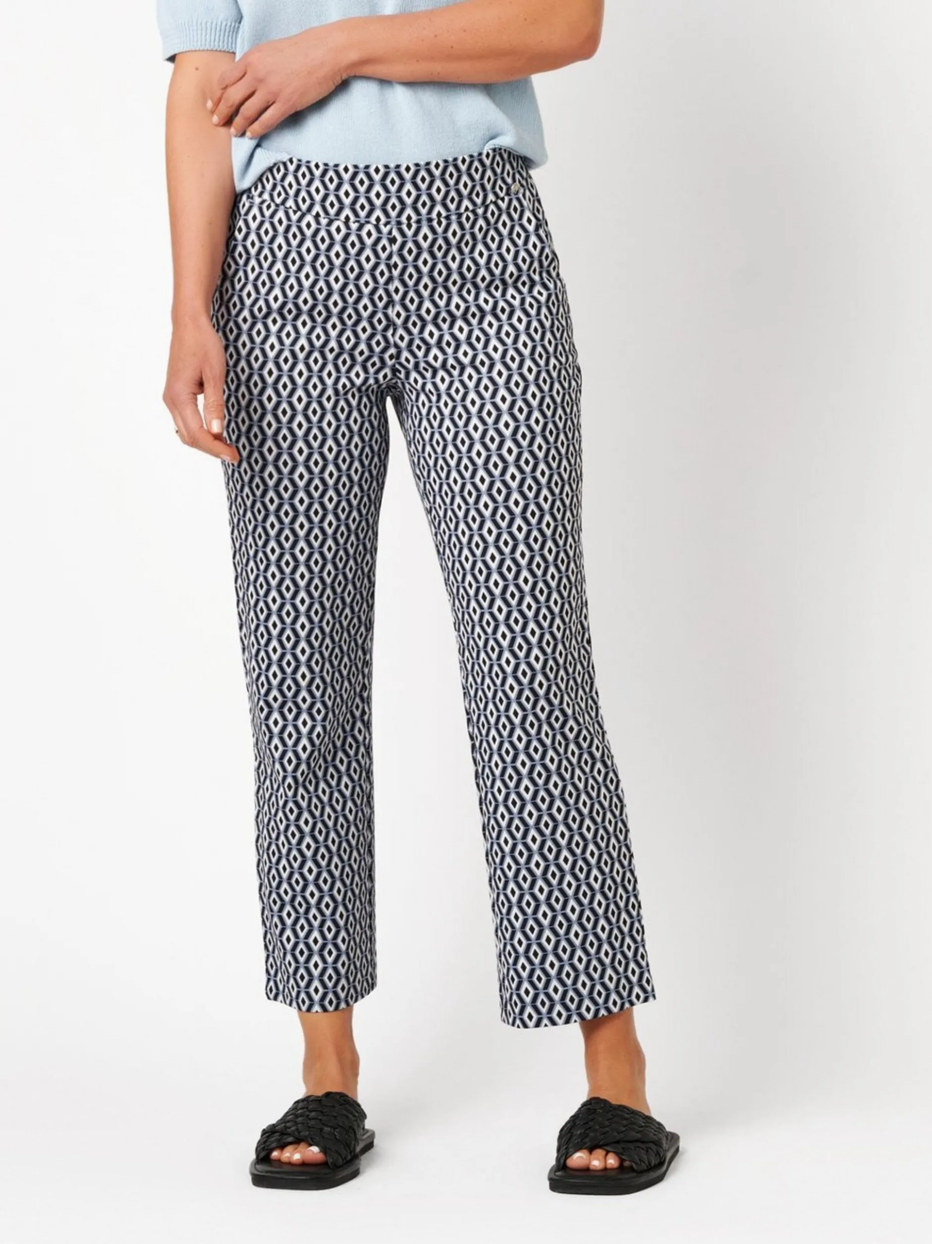 Relaxed Damen Hose - Scarlet 3/4 in mehrfarbig
