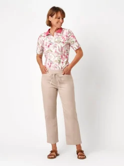 Relaxed Damen Hose - Scarlet Wide 3/4 in beige