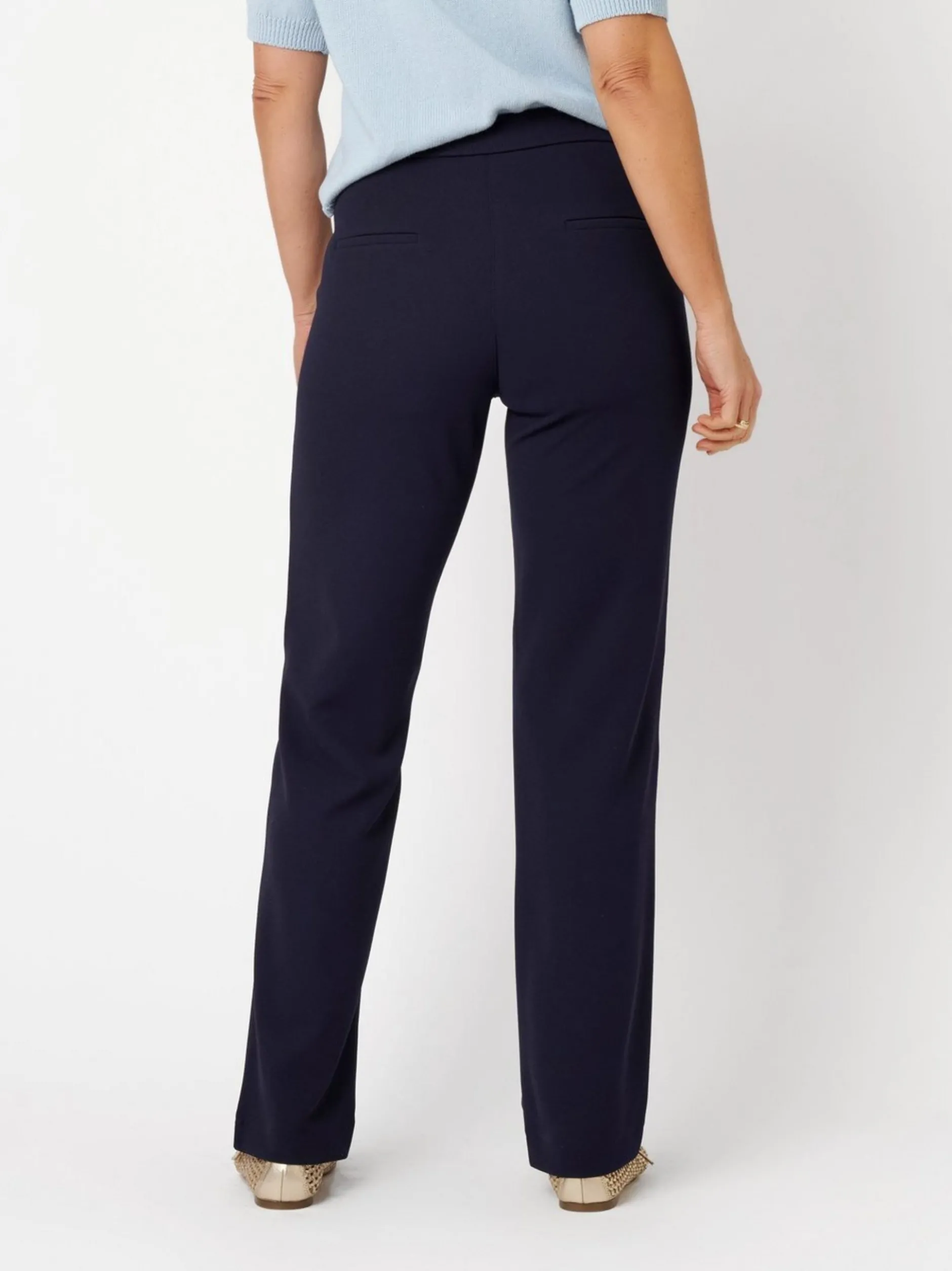 Relaxed Damen Hose - Scarlet Wide in blau - Länge: lang