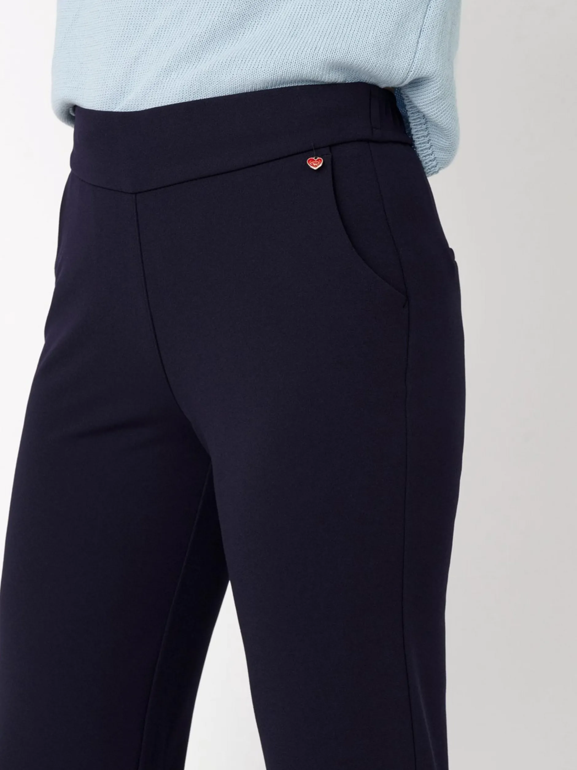Relaxed Damen Hose - Scarlet Wide in blau - Länge: lang