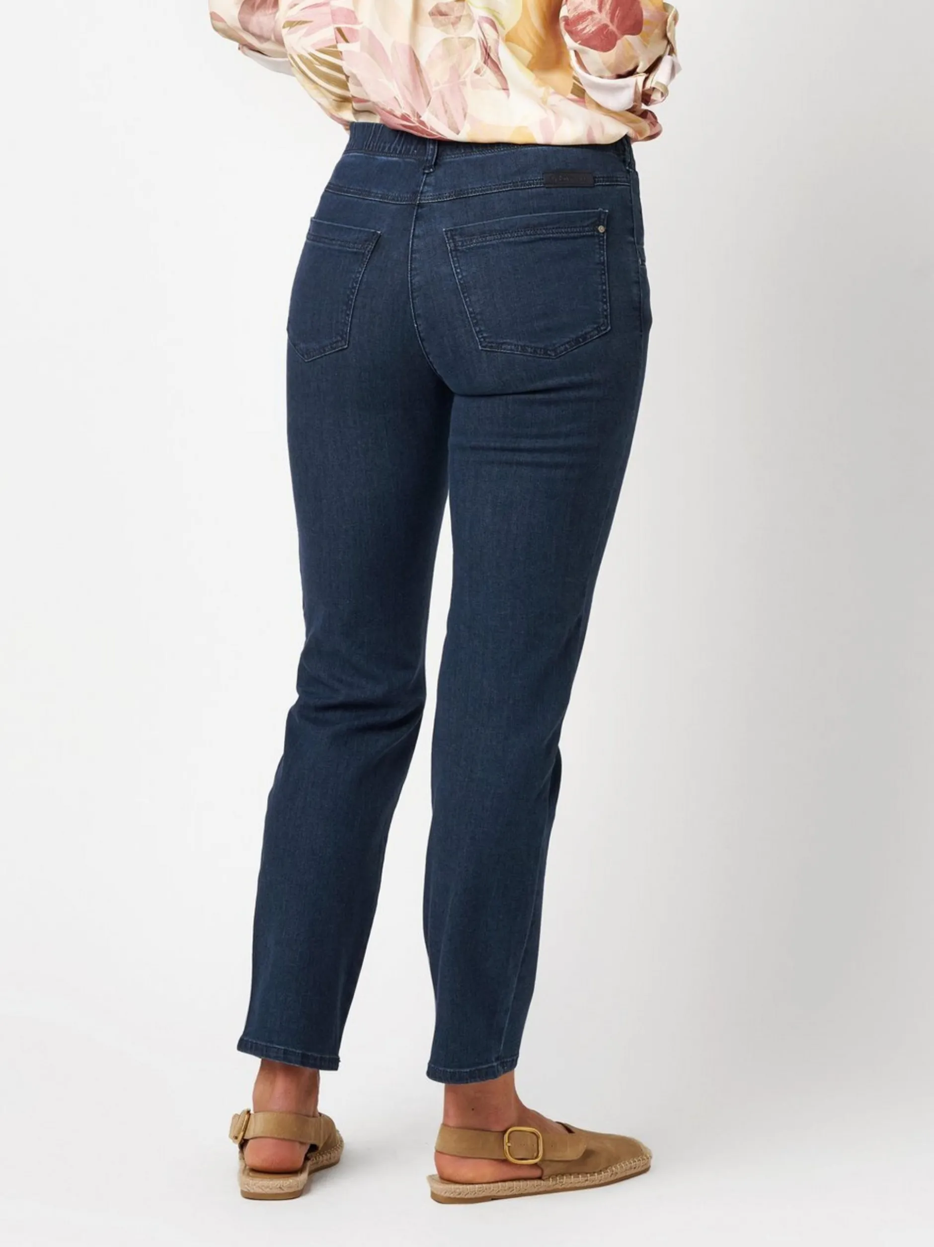 Relaxed Damen Jeans in blau - Länge: mittel