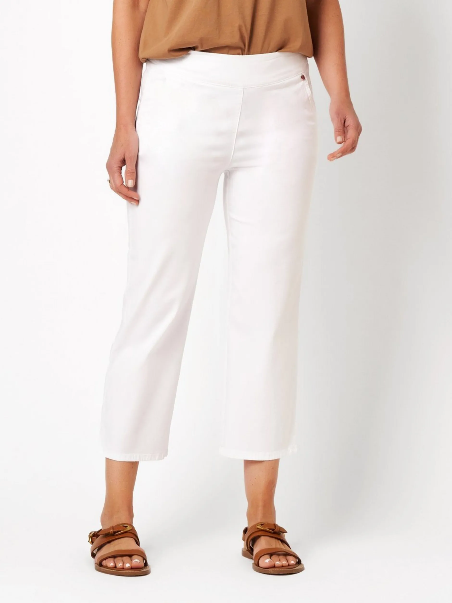 Relaxed Damen Jeans - Scarlet 3/4 in weiß