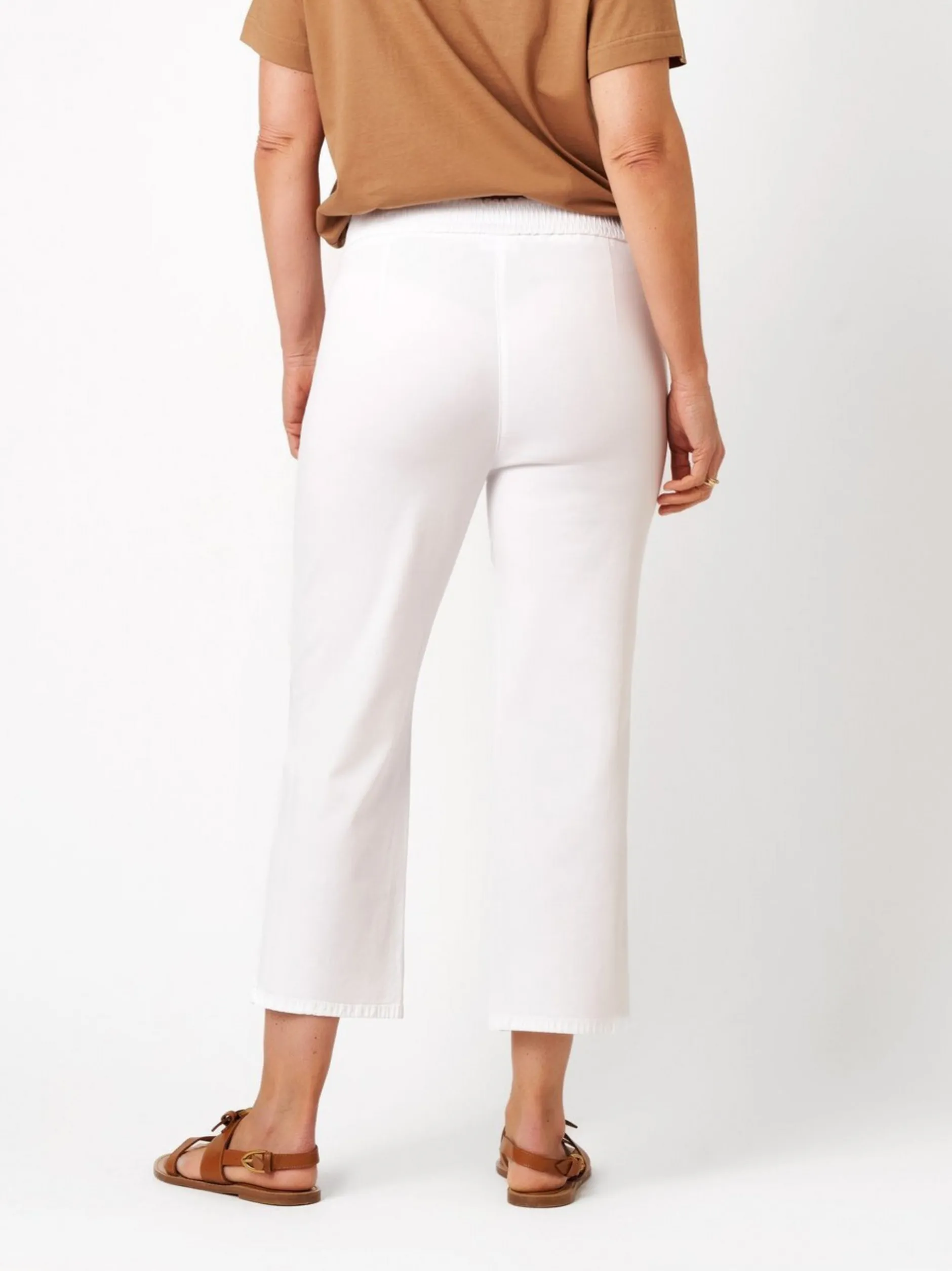 Relaxed Damen Jeans - Scarlet 3/4 in weiß