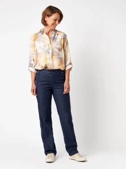 Relaxed Damen Jeans - Scarlet Wide in blau - Länge: lang