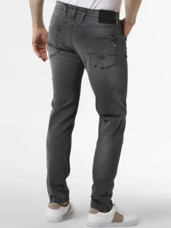 Replay Herren Hose - Anbass in grau - Länge: lang