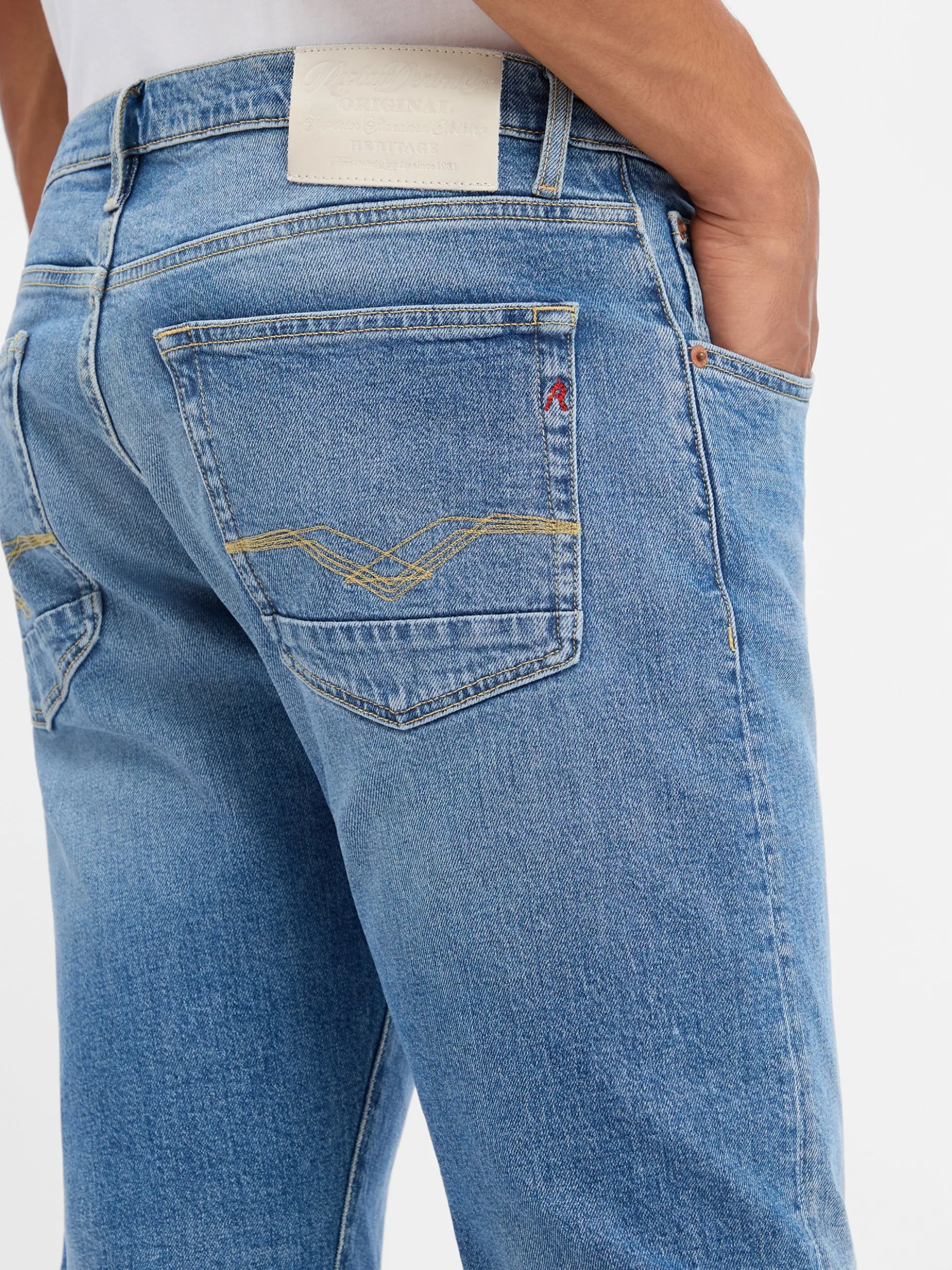 Replay Herren Jeans - Aideen in light stone