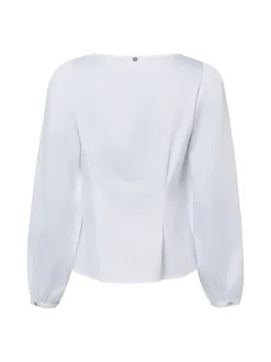 Rich & Royal Damen Bluse in weiß - Ausschnitt: Rundhals