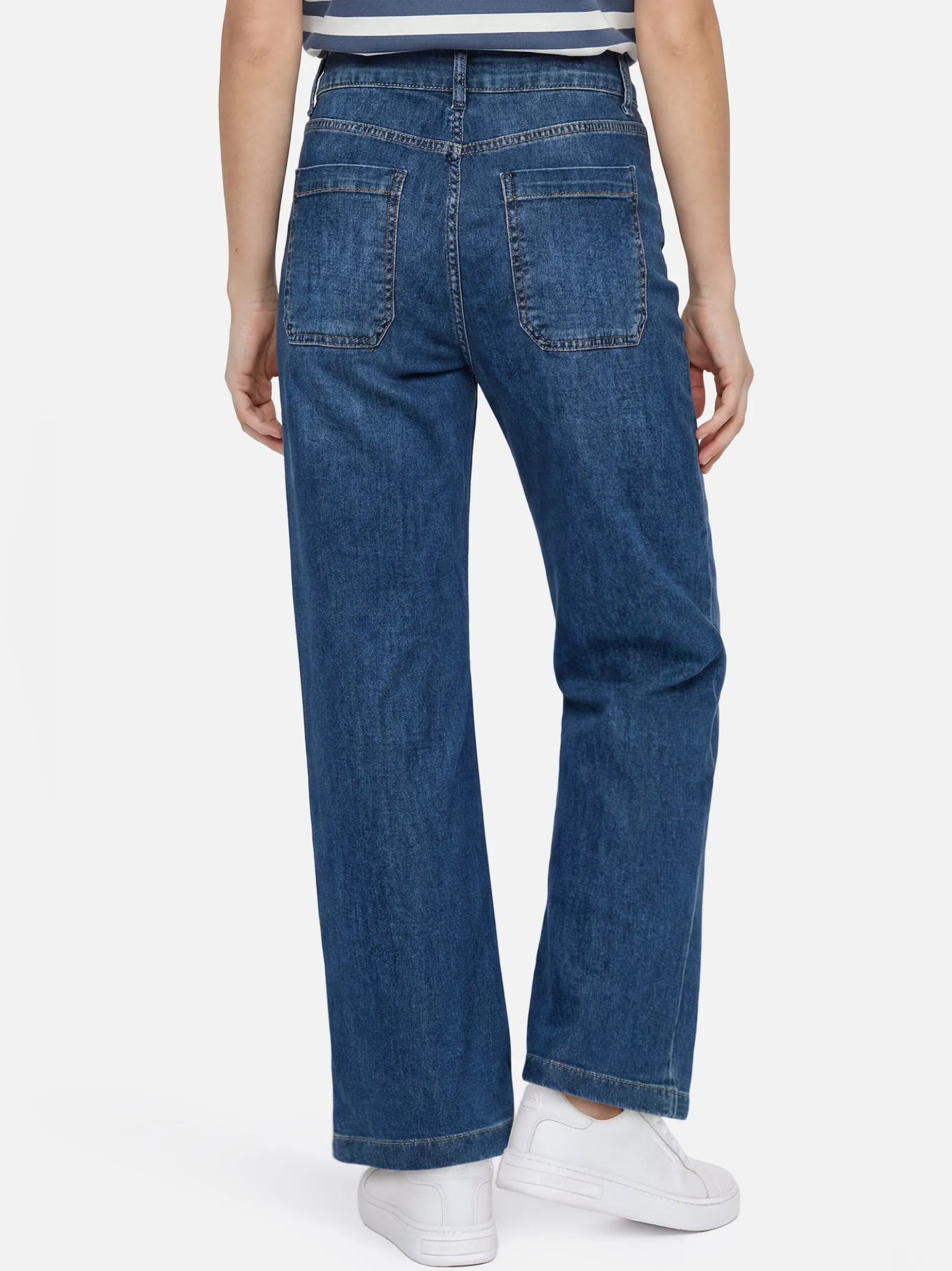Rich & Royal Damen Jeans-Culotte in light stone