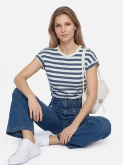 Rich & Royal Damen Jeans-Culotte in light stone