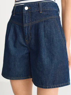Rich & Royal Damen Jeans-Shorts in marine - Länge: kurz