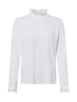 Rich & Royal Damen Langarmshirt in weiß - Ärmel: langarm